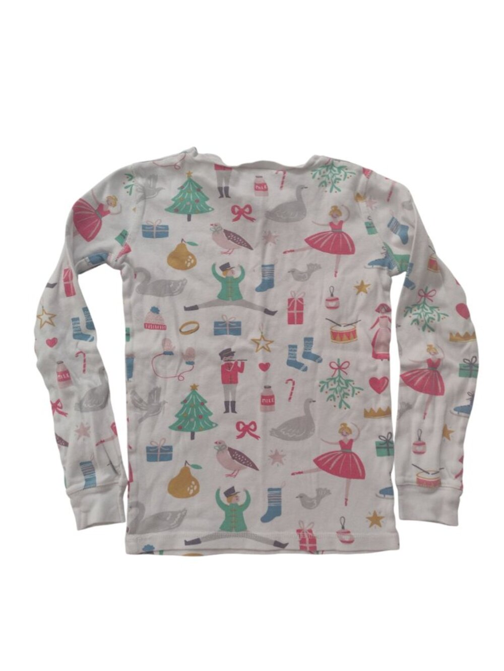 Mini Boden Nutcracker Print Pajamas 10 Christmas Ballet Cotton Long John PJs 140 - Picture 4 of 8